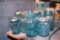 Assortment of Blue Ball Canning Jars