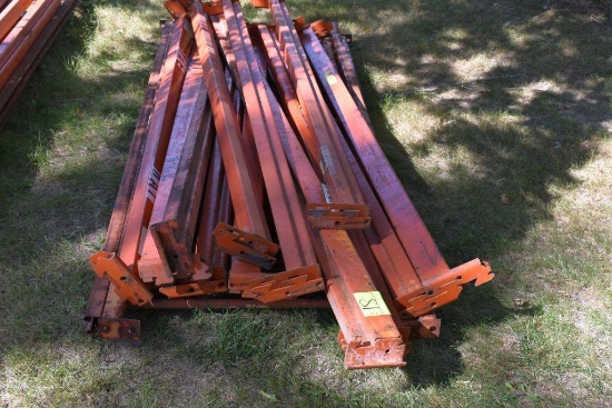 Pallet Racking: (3) 9'x3' Uprights, (12) 8' Cross Beams