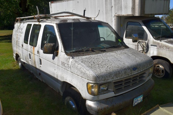 1992 Ford Work Van, V8, Auto, Shelving, Sells with Contents, Non Running, No Title