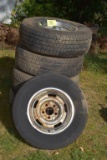 (5) P255x70R15 Tires on 5 Bolt Rims