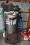 Campbell-Hausfeld 5 hp 80 Gallon Upright Air Compressor, Twin Cylinder, 5 hp Single Phase Motor, Air