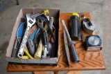 Channel Lock, Pliers, Crescent Wrench, Level, Hammer