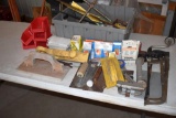Large Assortment of Hardware: Screws, Staples, Bolts, Nuts, Staple Gun , Door Hinges and More