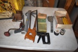 Assorted Hand Saws, Misc. Electrical Supplies