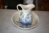 Charlotte Floral Printed Bowl and Pitcher