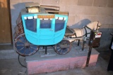 Coin Operated Wells Fargo Horse and Carriage Mall Ride Toy, Unknown Condition