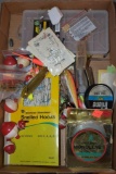 Fishing Accessories: Little Jigger Jig Pole, Fishing Line, Heavy Duty Floating Minnow Net, Hooks,
