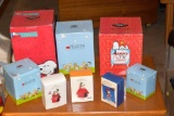 Assortment of Westland Giftware and Hallmark Keepsake Peanuts Christmas Ornamental Items