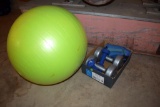 Dumbbells, Ankle Weights, Exercise Ball