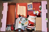 Peanuts Christmas Decorations, Nativity Scene Stable, Santa Cookie Jar and Other Assorted Christmas
