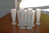 Assortment of Clouded Glass Drinking Glasses
