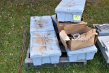 Pallet Containing Assorted Electrical Conduit and Receptacle Boxes