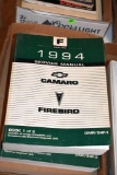 1994 Chevy Camaro or Pontiac Firebird Service Manuals Book 1 & 2