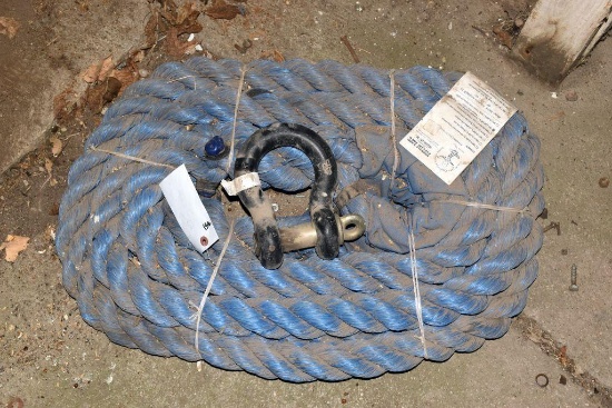 Custom Rope 62,500# Tow Rope, Appears to Be New