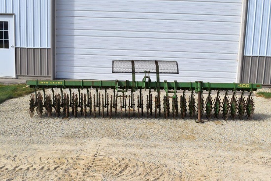 John Deere 400 Rotary Hoe, 3 Pt., 15', Rock Guard