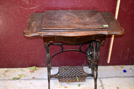 Vintage Sewing Machine Table, No Sewing Machine