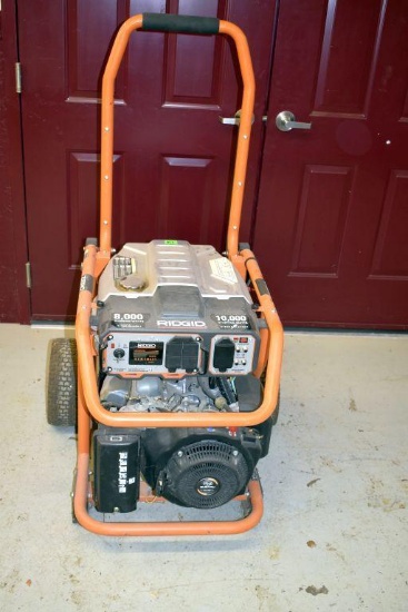 Ridgid Generator, 8000 Running Watts, 10,000 Starting Watts, Subaru 14.0 EX40 Engine