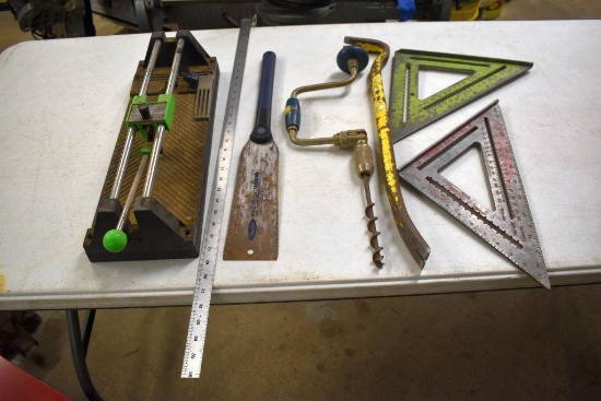 Tile Master Tile cutter, Speed Squares, Pry Bar, Pull Saw