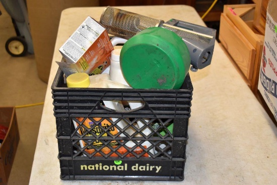 Crate Containing: Mosquito Fogger, Mosquito and Bug Spray