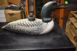 Ducks Unlimited Special Edition 1992-1993 Signed Randy Tull No. 493 Decorative Loon with Baby