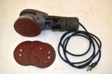 Porter Cable Orbital Sander with Sand Paper Discs in Case
