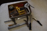 Assorted Tools Including: Stapler, Rivet Gun, Allen Wrenches, Tin Snips