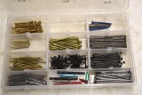 Plastic Organizer Containing: Screws and Nails