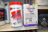 (2) Containers Grout: May be Opened