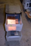 3 Drawer Sterilite Organizer with Contents: Flashing and Drive Rivets