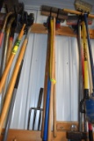 Ice Scrapers, fiberglass Handled Axe, Wooden Handled Wire Bristle Broom