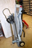 Delta Sawbuck Frame and Trim Saw on Transport