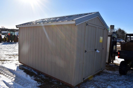 New Unused 8'x12' Yard Shed, Steel Roof