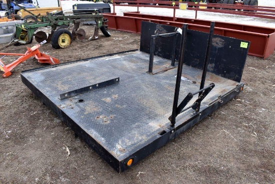 96"x102" Metal Flatbed Deck, Tie Down Supports