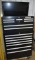 Black Widow 14 Drawer Top and Bottom Tool Box, with Top Keys, Like New, Bottom is Locked