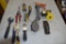 Hammer, Tape Measure, Wire Brush, Caulk Gun, Irwin Chalk Line, Tin Snips, Vise Grip and More