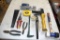 Caulk Gun, 100' Measuring Tape, Hammer, Trowel, Pry Bar, Pliers and More