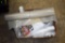 Assortment of Rags, Flashing Tape, Plastic Rolls