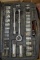 Assorted Sockets, Socket Strips, Incomplete Stanley Socket Set
