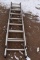 Werner Aluminum Extension Ladder, 13' Extended