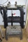 (2) Folding Saw Horses, Step Stool, Roller Stand, 4 Wheel Rolling Pad