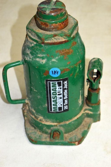 Maasdam Power Lift 20 Ton Bottle Jack, No Handle