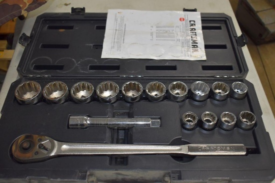 Craftsman 16 Pc. 3/4" Drive Socket Set in Case; Appears to Be Complete
