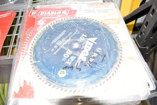 Diablo 10" 80 Teeth Polished Finish Blade, Diablo 12" 96 Teeth Laminates/Non Ferrous Blade