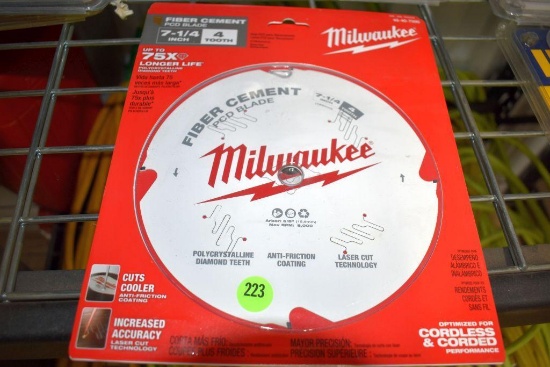 (2) Milwaukee Fiber Cement PCD 7 1/4" 4 teeth Blades