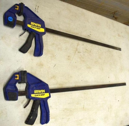 (2) Irwin Quick Grip Clamps