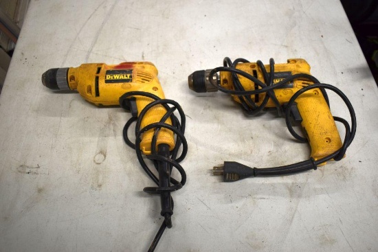 (2) DeWalt 3/8" Corded Drills