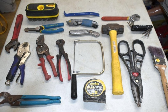Kobalt Locking Pliers, Tin Snips, Metal Mallet, Wire Brush, Pry Bar and More