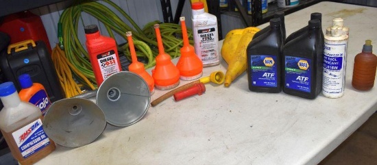 Funnels, ATF, Compressor Oil, Diesel Fuel Supplement and More