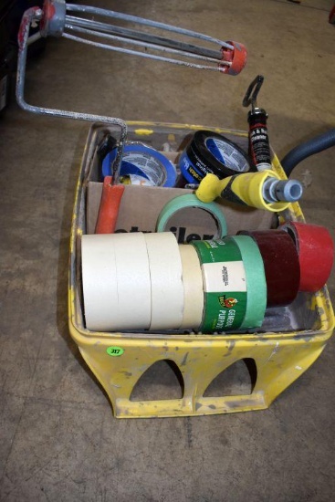 Paint Tray, Painter's Tape, and Paint Rollers