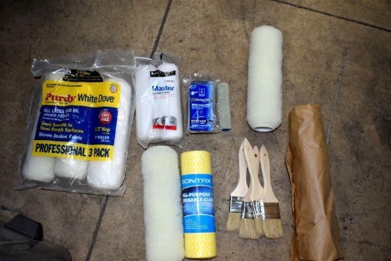 Paint Roller Covers, Paint Brushes